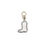 Thumbnail: Ganni Silver Polyethylene Keychain