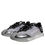Thumbnail: Dolce & Gabbana Silver Black Nylon NS1 Low Top Sneakers Shoes