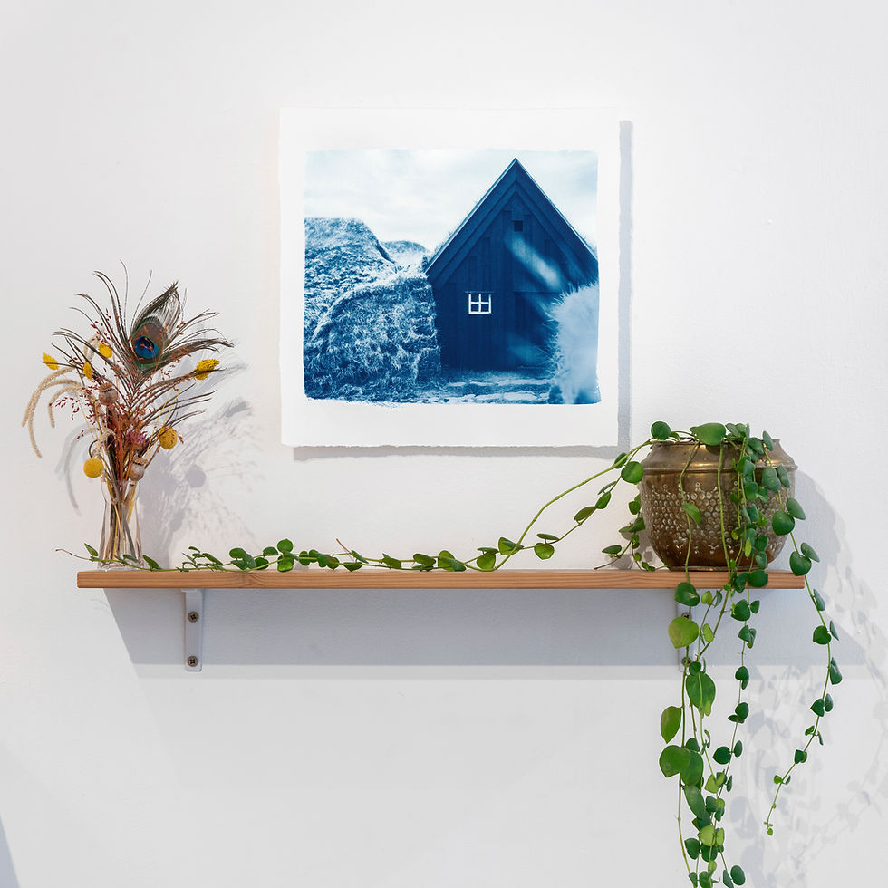 Miniature : Keldur // 23 // Impression cyanotype originale