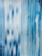 Cyanotype, mixed media, woven artwork by Kyano Studio, Paris