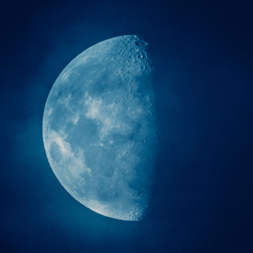 Thumbnail: Moon cyanotype