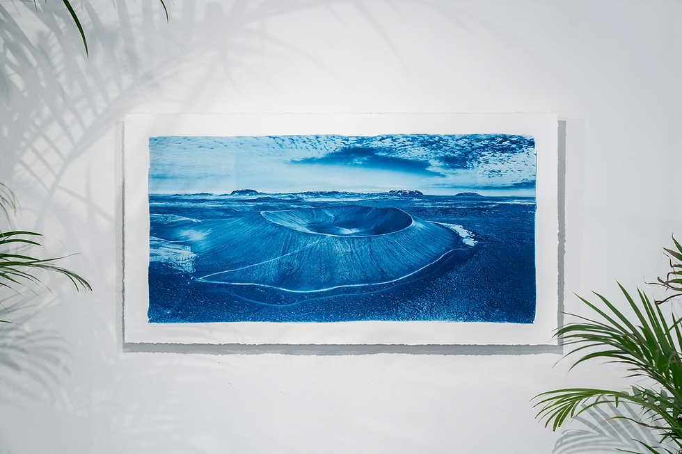 Thumbnail: Hverfjall // 38 // Original Cyanotype Print