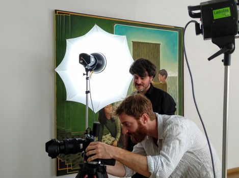 Art reproductions behind the scenes