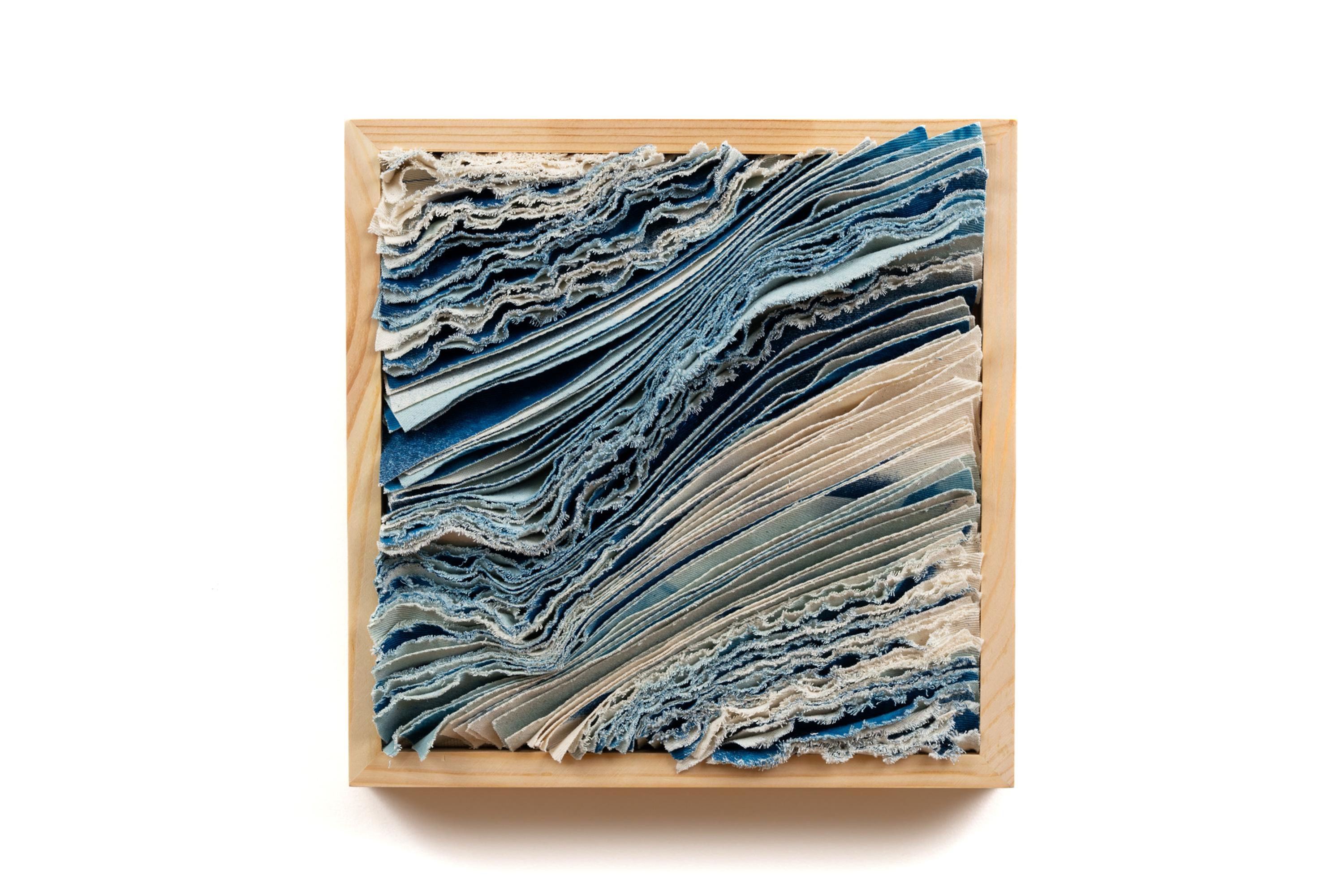 Cyanotype, mixed media, cotton artwork by Kyano Studio, Paris