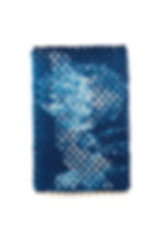 Cyanotype, mixed media, woven artwork by Kyano Studio, Paris