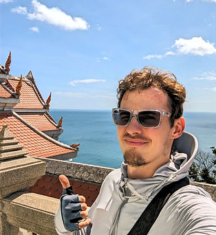 Digital nomad traveler working remotely while traveling