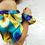 Miniatura: Scrunchie Flores Turquesa