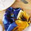 Miniatura: Scrunchie Flores Turquesa