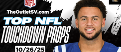 Today's Top NFL Best Touchdown Props 10/26/25