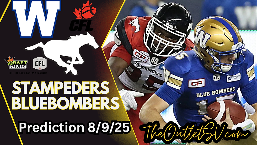 CFL Bombers Vs Stampeders The Outlet SV