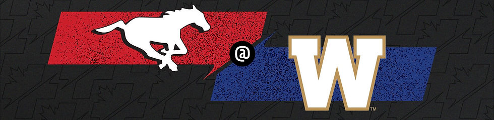 Bomber vs Stampeders CFL Banner
