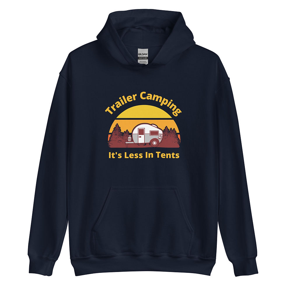Thumbnail: Trailer Camping, It's Less In Tents Unisex Hoodie