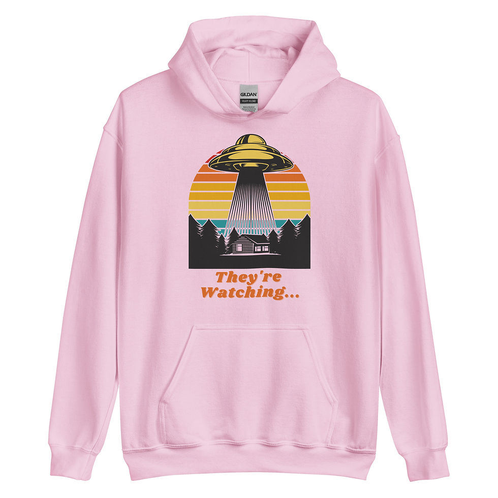 Thumbnail: They're Watching UFO Unisex Hoodie