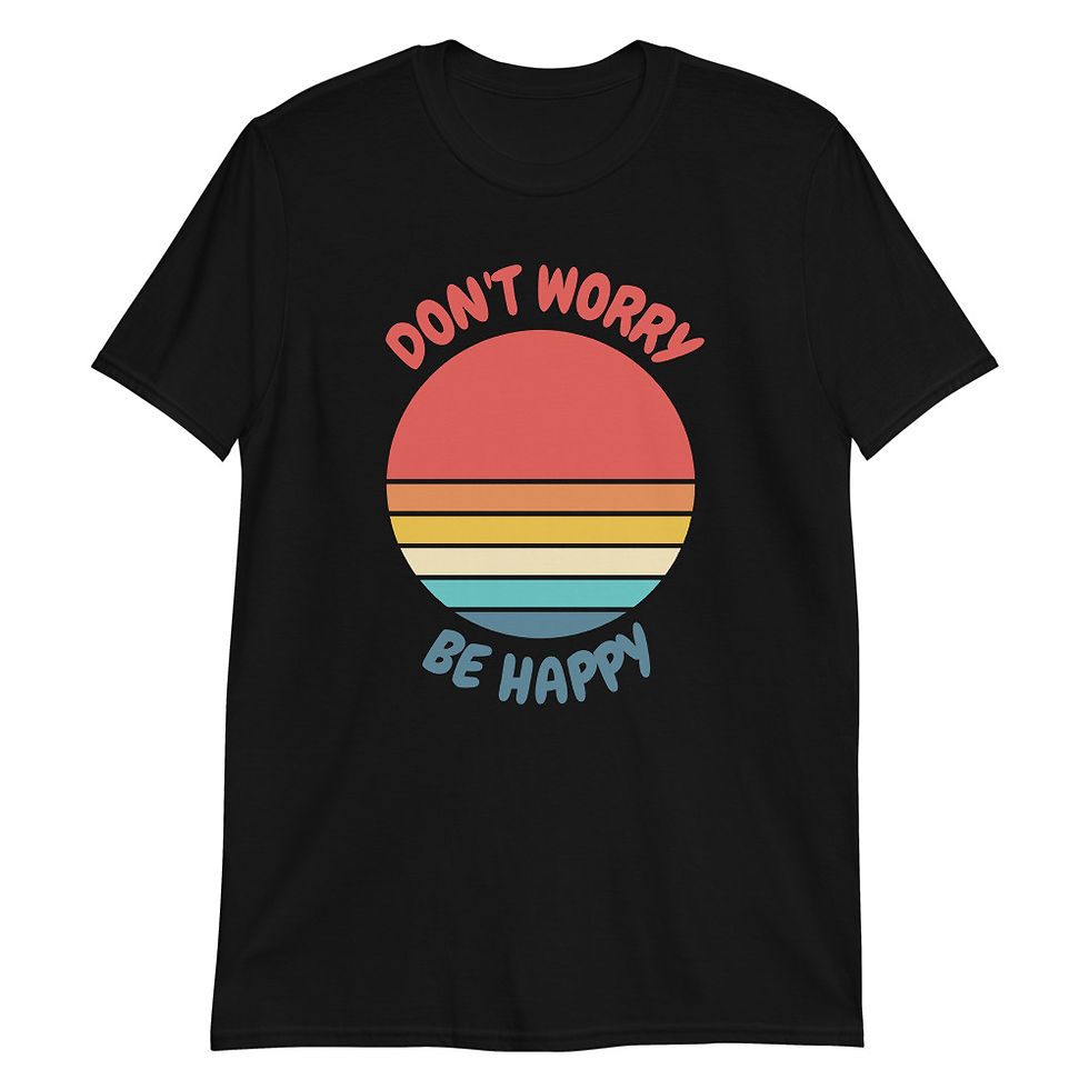 Thumbnail: Don't Worry, Be Happy Sunset T-Shirt
