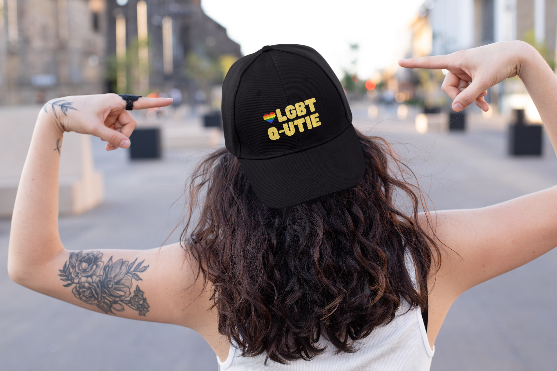 LGBT Q-utie Dad Hat Yellow