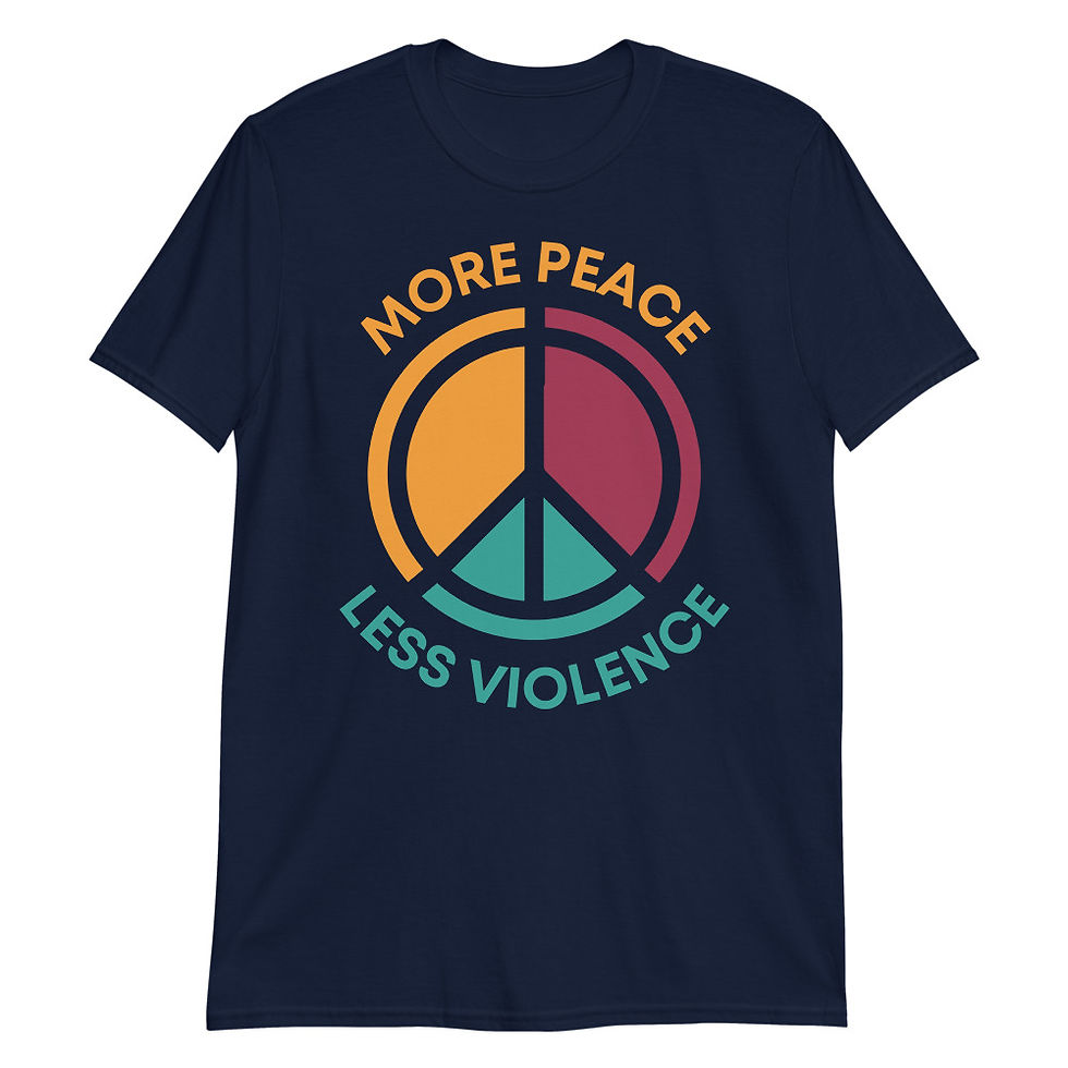 Miniature : More Peace, Less Violence T-Shirt