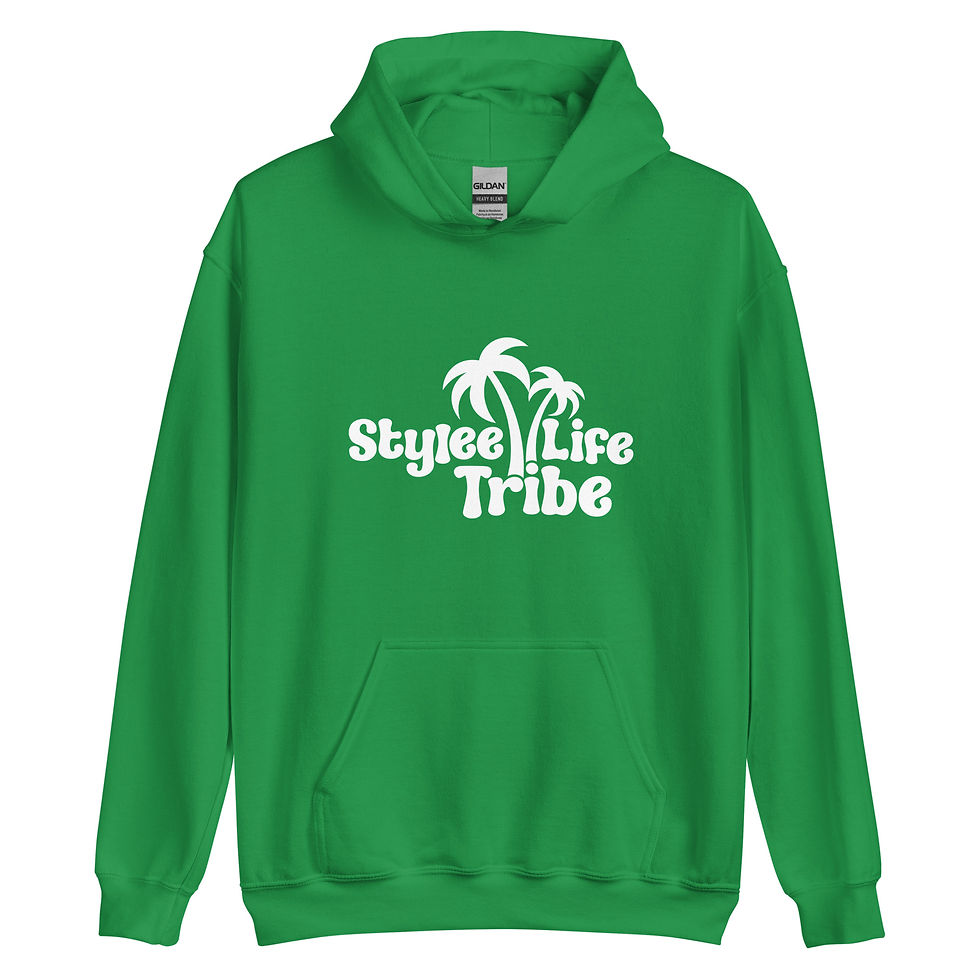 Thumbnail: Stylee Life Tribe White Logo Unisex Hoodie