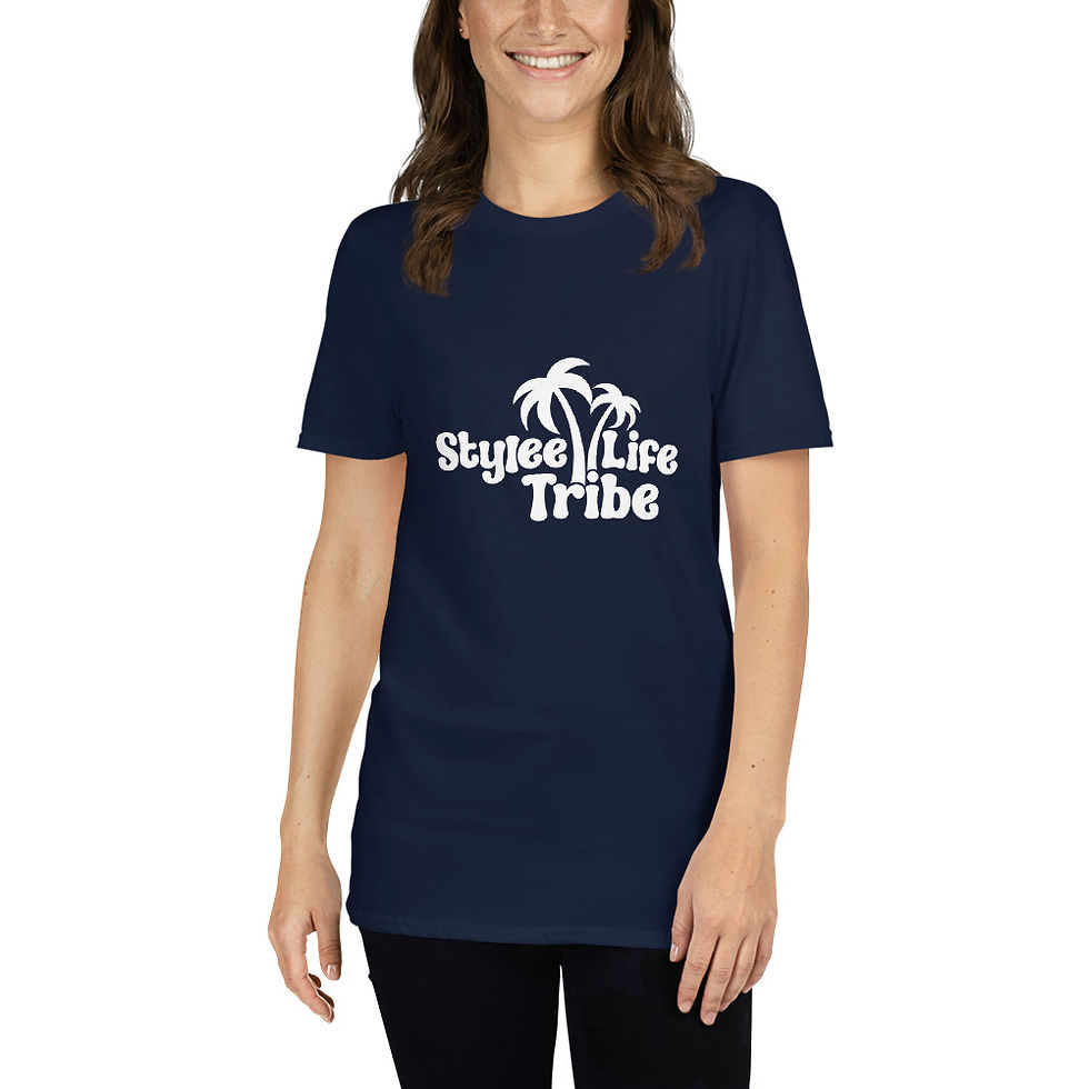 Thumbnail: Stylee Life Tribe White Logo Short-Sleeve Unisex T-Shirt