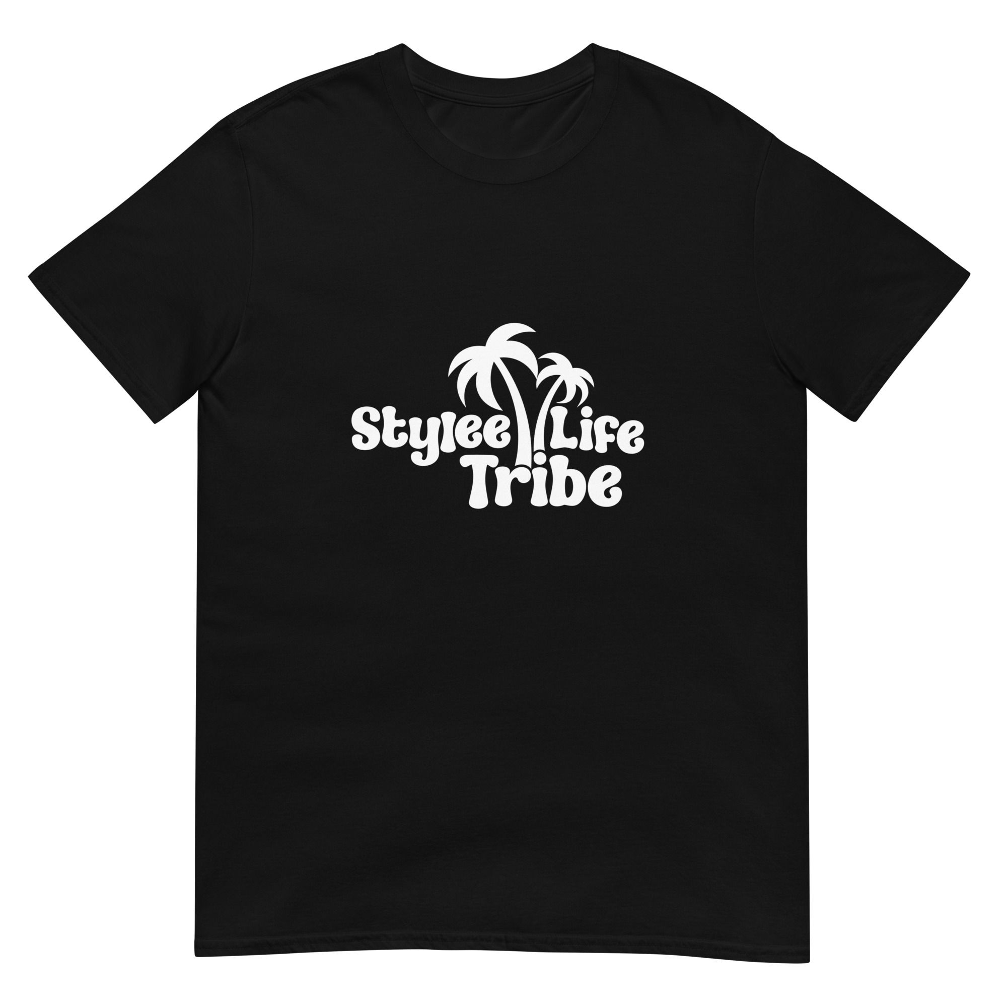 Stylee Life Tribe White Logo Short-Sleeve Unisex T-Shirt