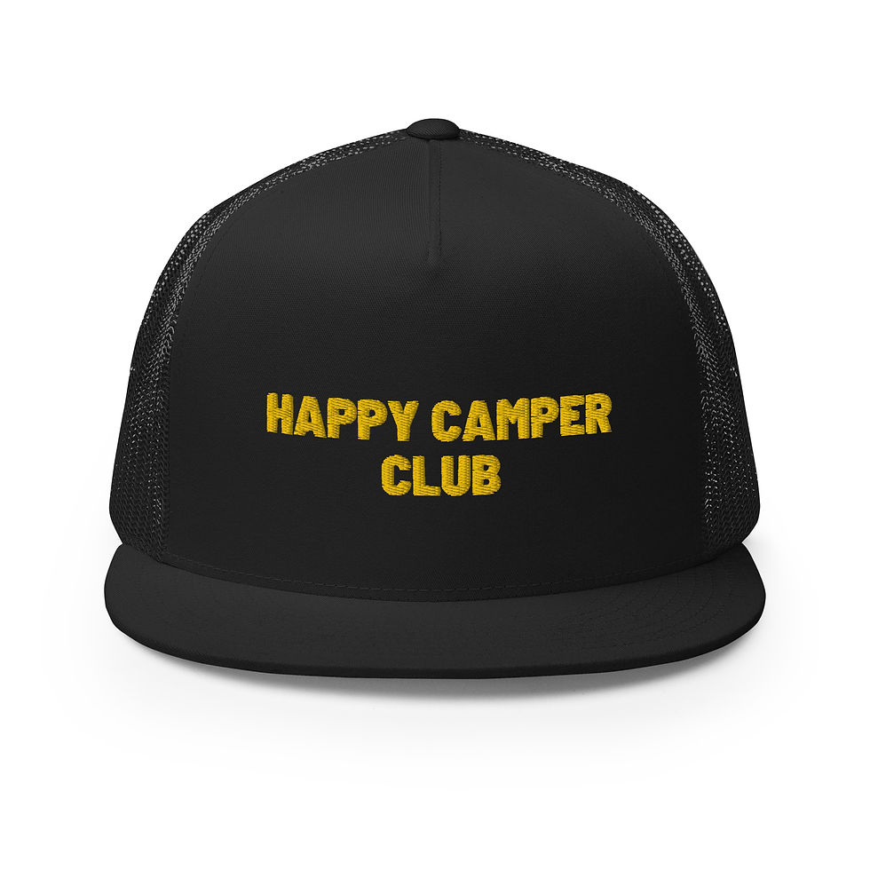 Thumbnail: Happy Camper Club Trucker Cap - Yellow