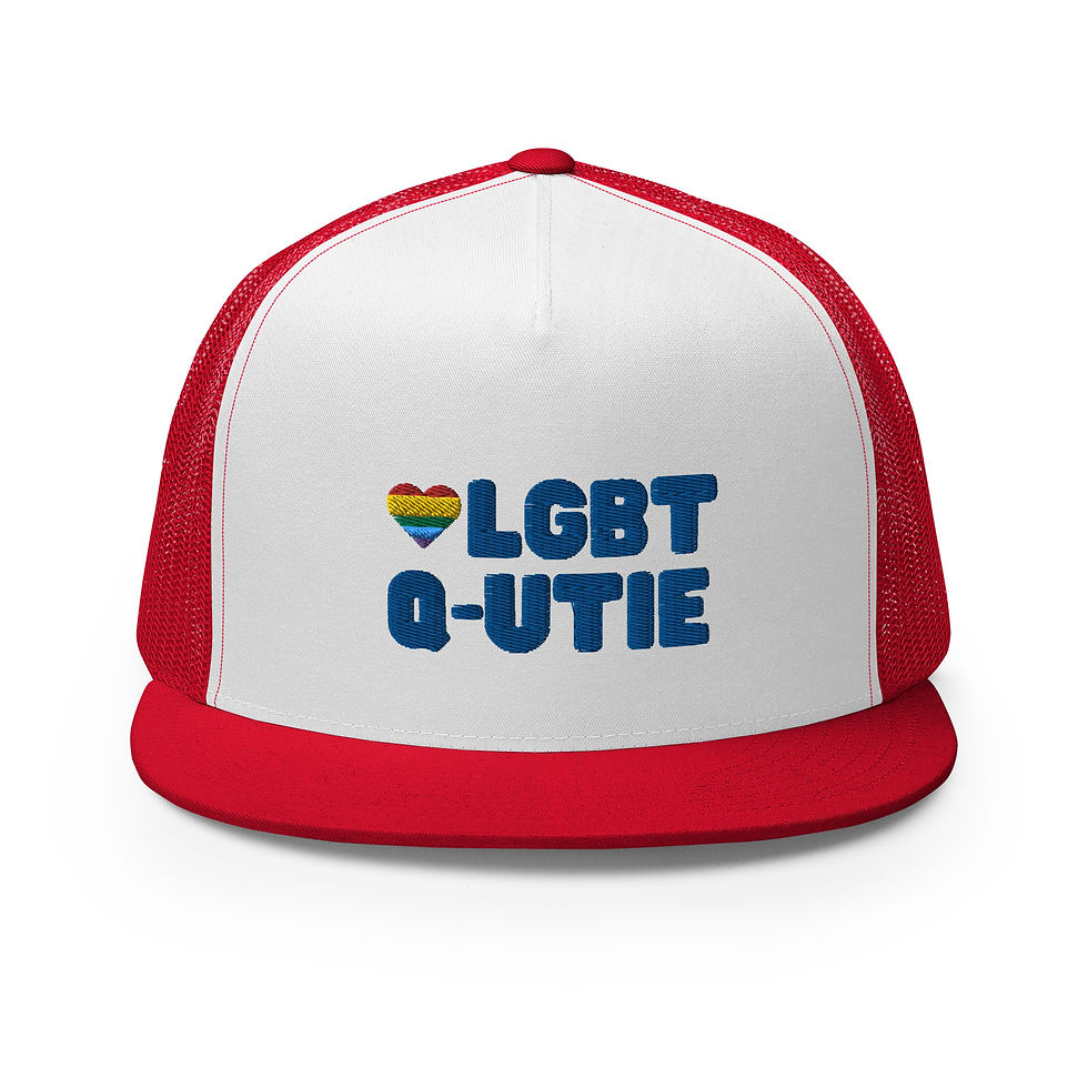 Thumbnail: LGBT Q-utie Trucker Cap - Blue