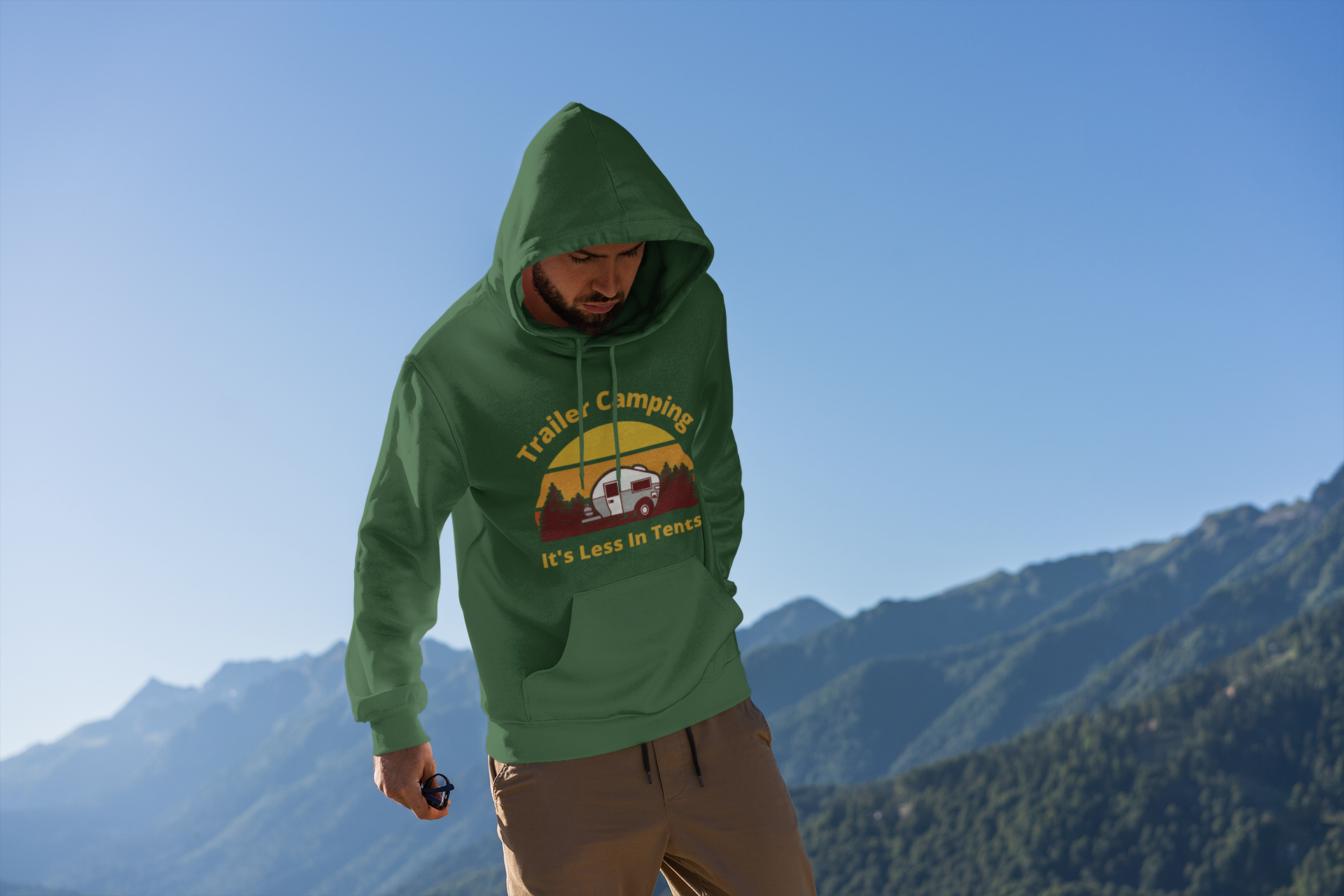 Trailer Camping, It's Less In Tents Unisex Hoodie