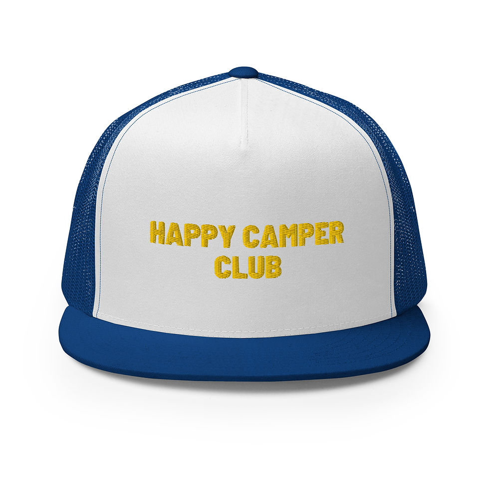 Thumbnail: Happy Camper Club Trucker Cap - Yellow