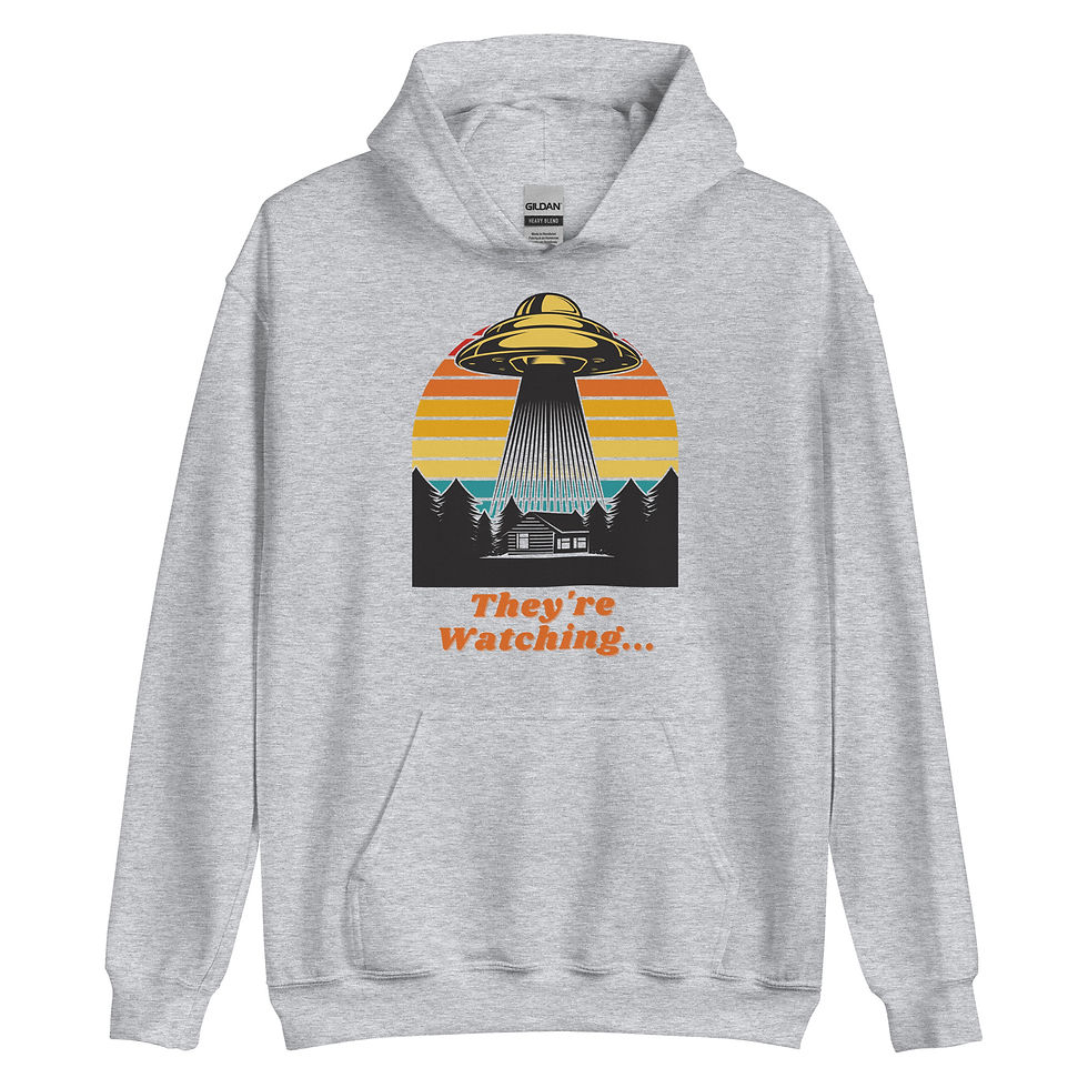 Thumbnail: They're Watching UFO Unisex Hoodie