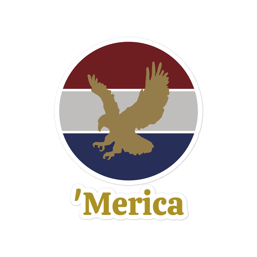 Thumbnail: Merica Gold Eagle Bubble-free stickers
