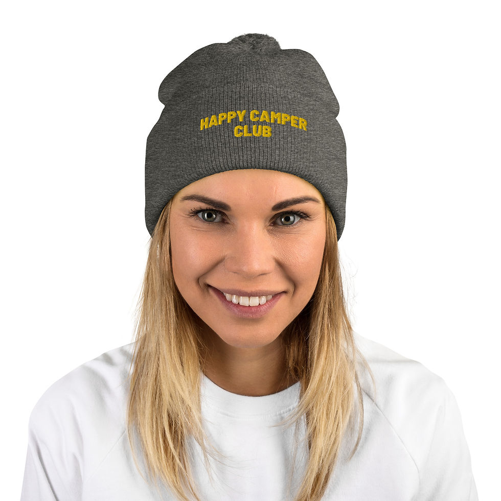 Thumbnail: Happy Camper Club Pom-Pom Beanie - Yellow