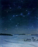 Смирнов-Русецкий. Зимняя дорога.1989