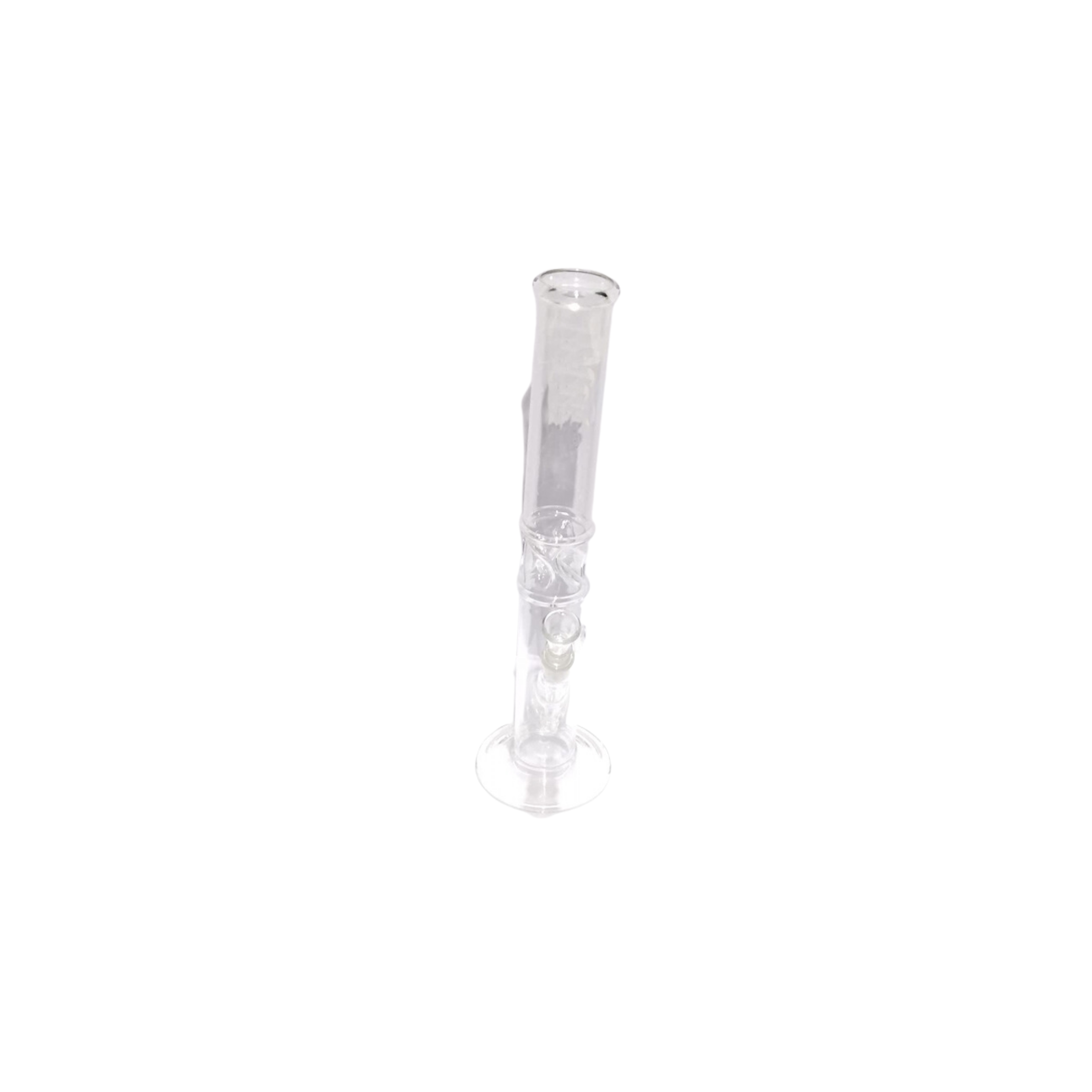 "16 inch glass ice bong with ice catcher and clear neck"