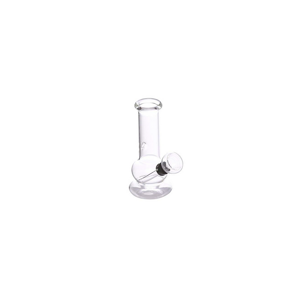 Thumbnail: Compact glass hand pipe for herbs