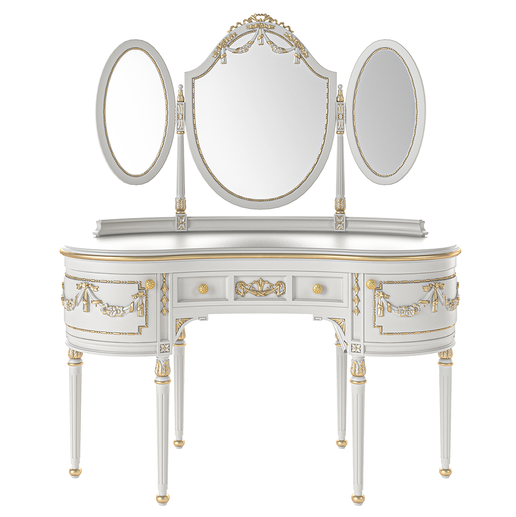 17222 Vanity Table with Mirrors