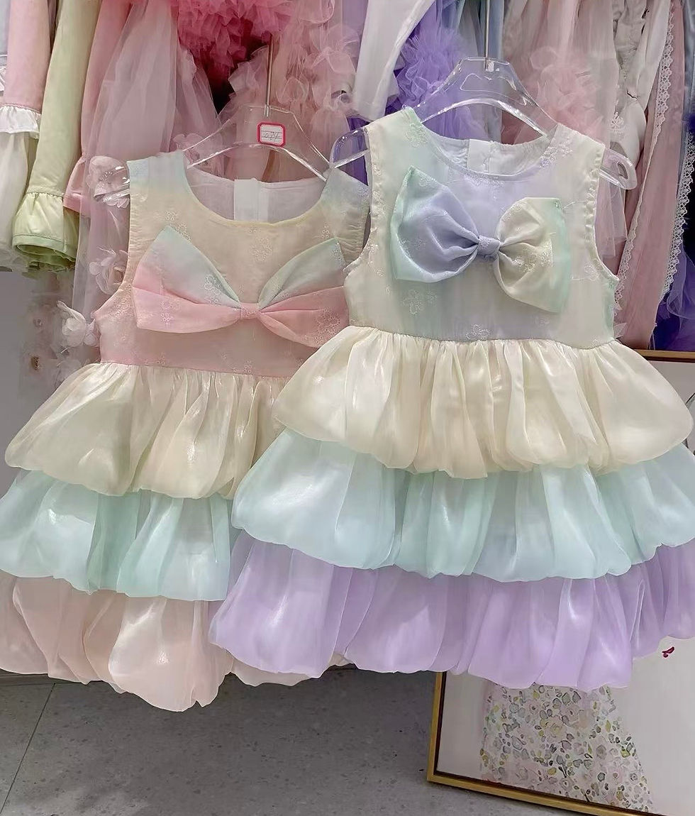 Thumbnail: Purple and pink cake dress