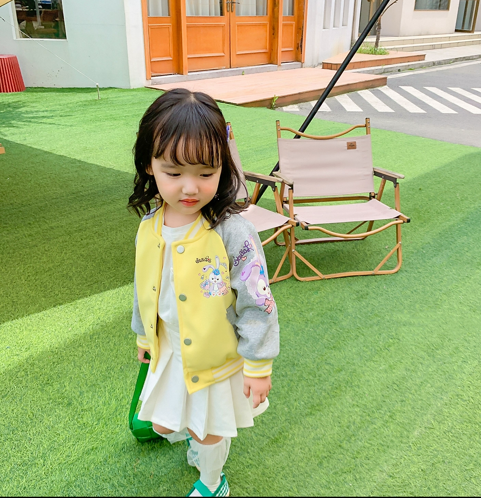 Thumbnail: Cute Girls Pink & Yellow Jackets 1-6Y - Casual Wear | Bahrain Clothing