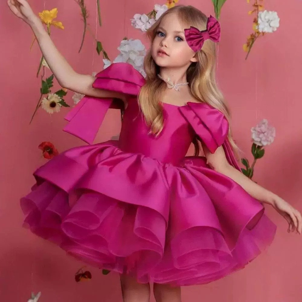 KIDS RIBBON MAXI DRESS 4-10 ROSE GARDEN REVOLUTION