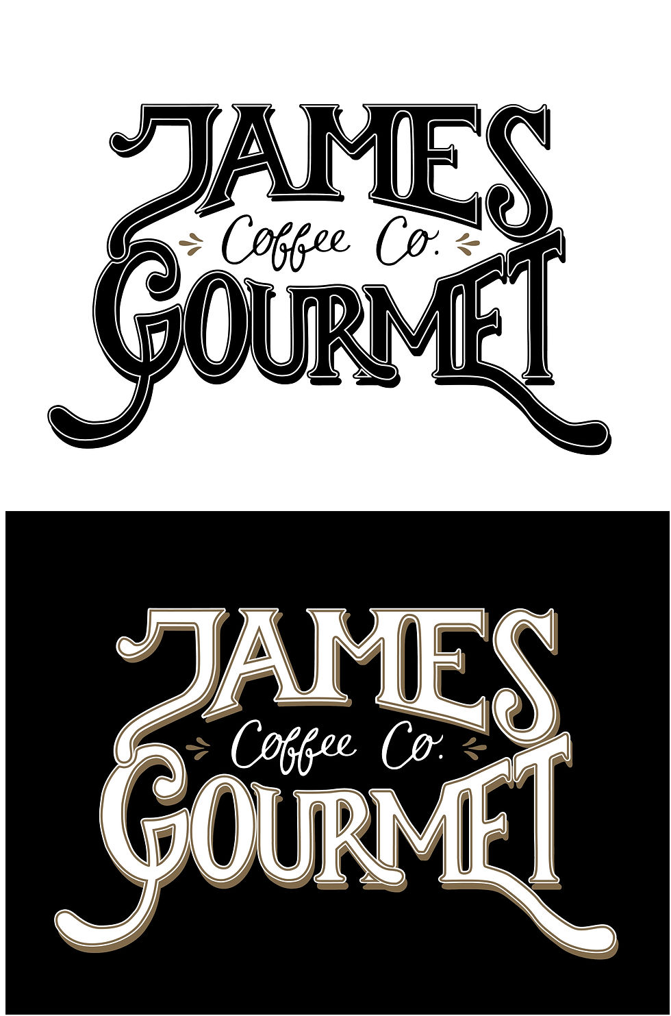 Logo Design: James Gourmet Coffee Co