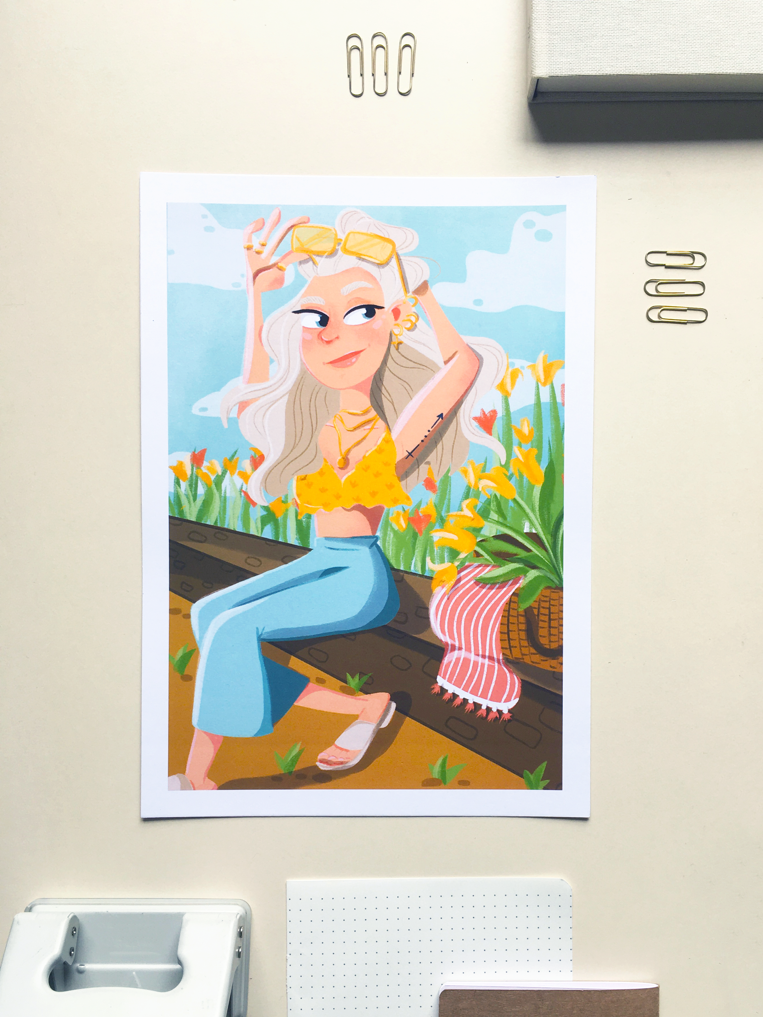 Tulip Garden Art Print