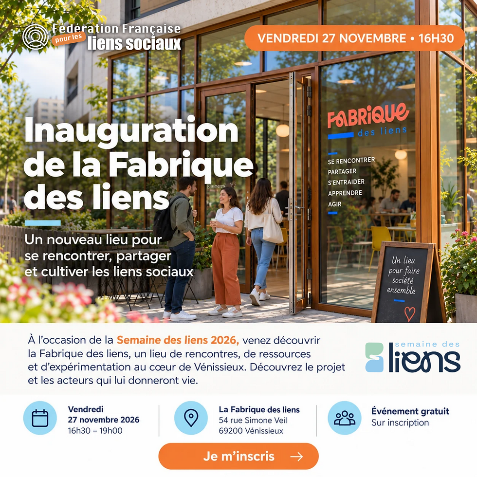 Inauguration de la Fabrique des liens
