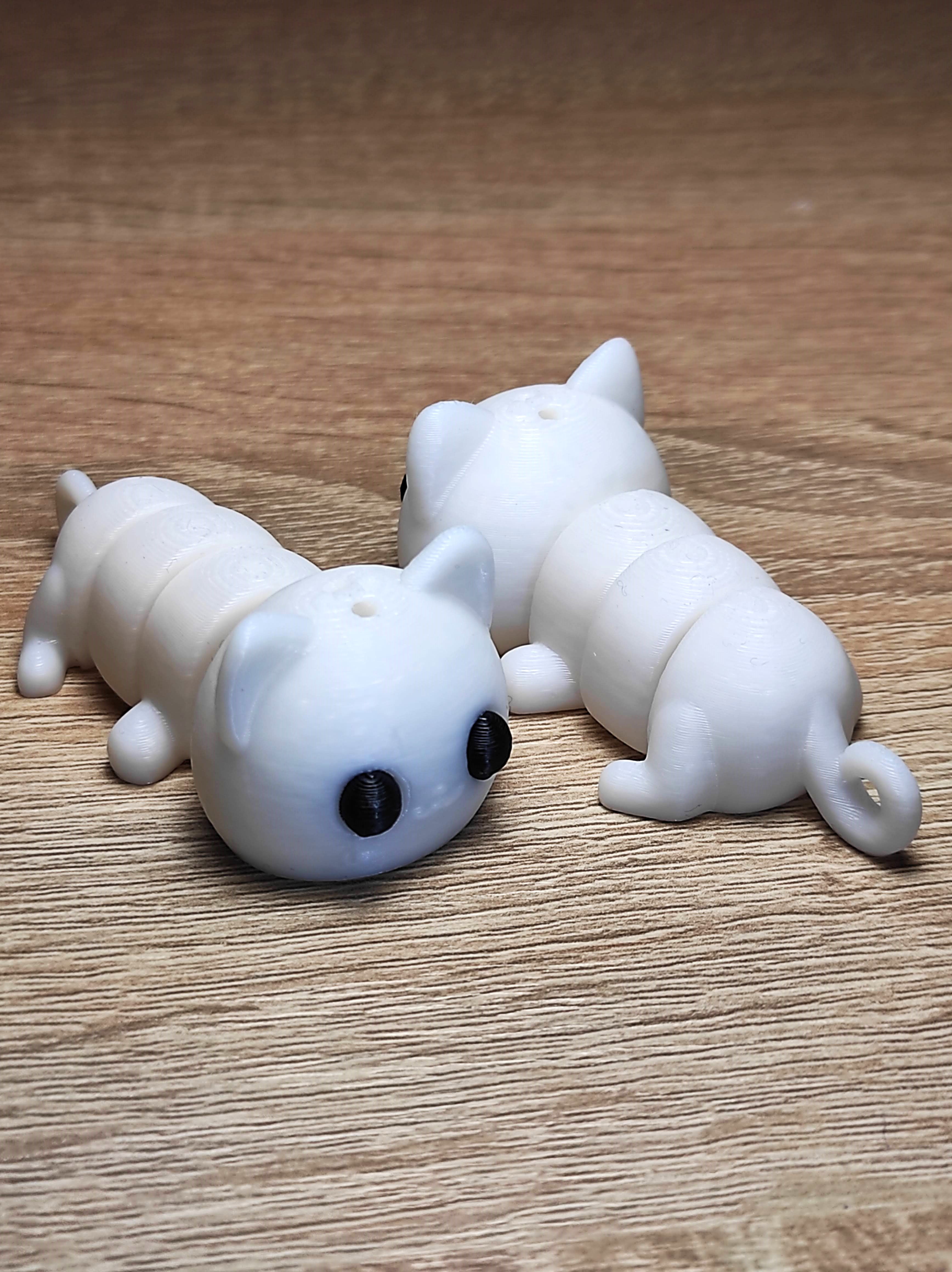 Іграшка брелок "Котики" білі