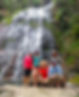 Tourists at the Yataros waterfall