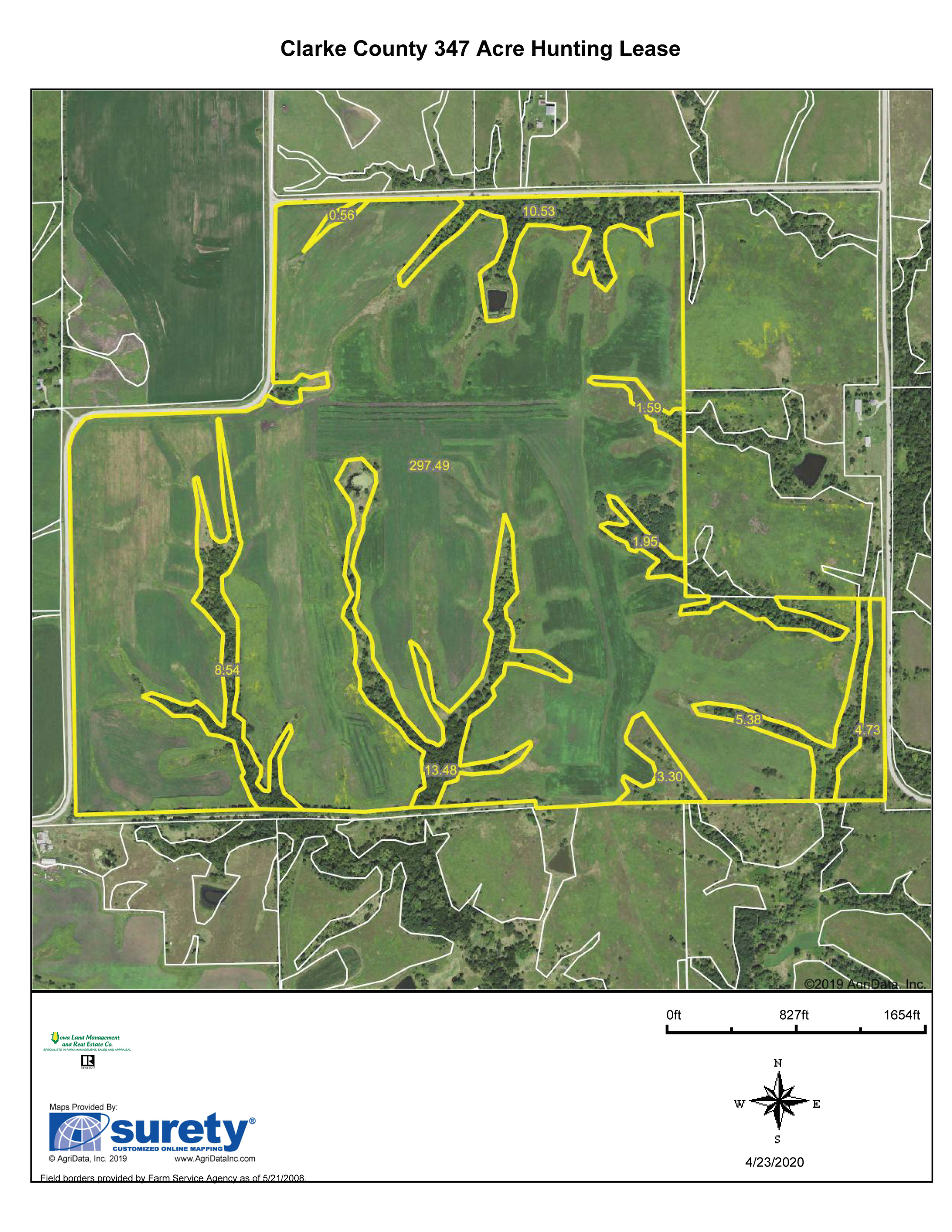 347 Acres in Clarke County. ZONE 4.