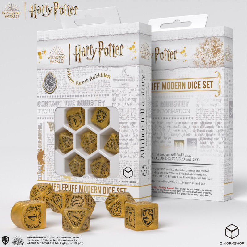 Miniature : Set de dés Harry Potter : Hufflepuff / Poufsouffle