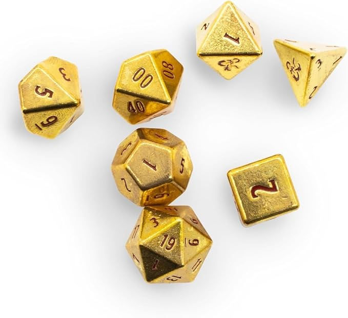 D&D : dés en métal spécial 50ème anniversaire