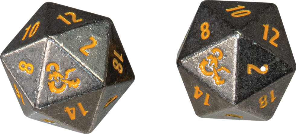 Miniature : D&D : Set de 2d20 Realmspace en métal