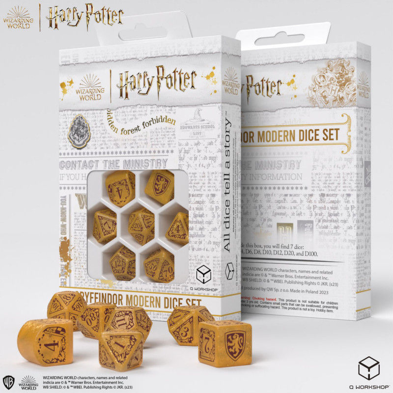 Miniature : Set de dés Harry Potter : Gryffindor / Gryffondor