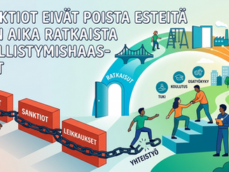 Sanktiot eivät poista esteitä – On aika keskittyä työllistymishaasteiden ratkaisemiseen