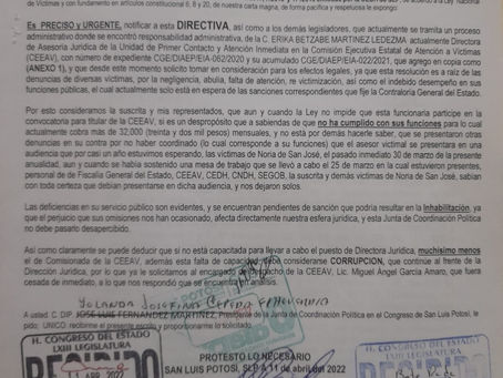 Terna para titularidad de la CEEAV, con perfiles negligentes: víctimas
