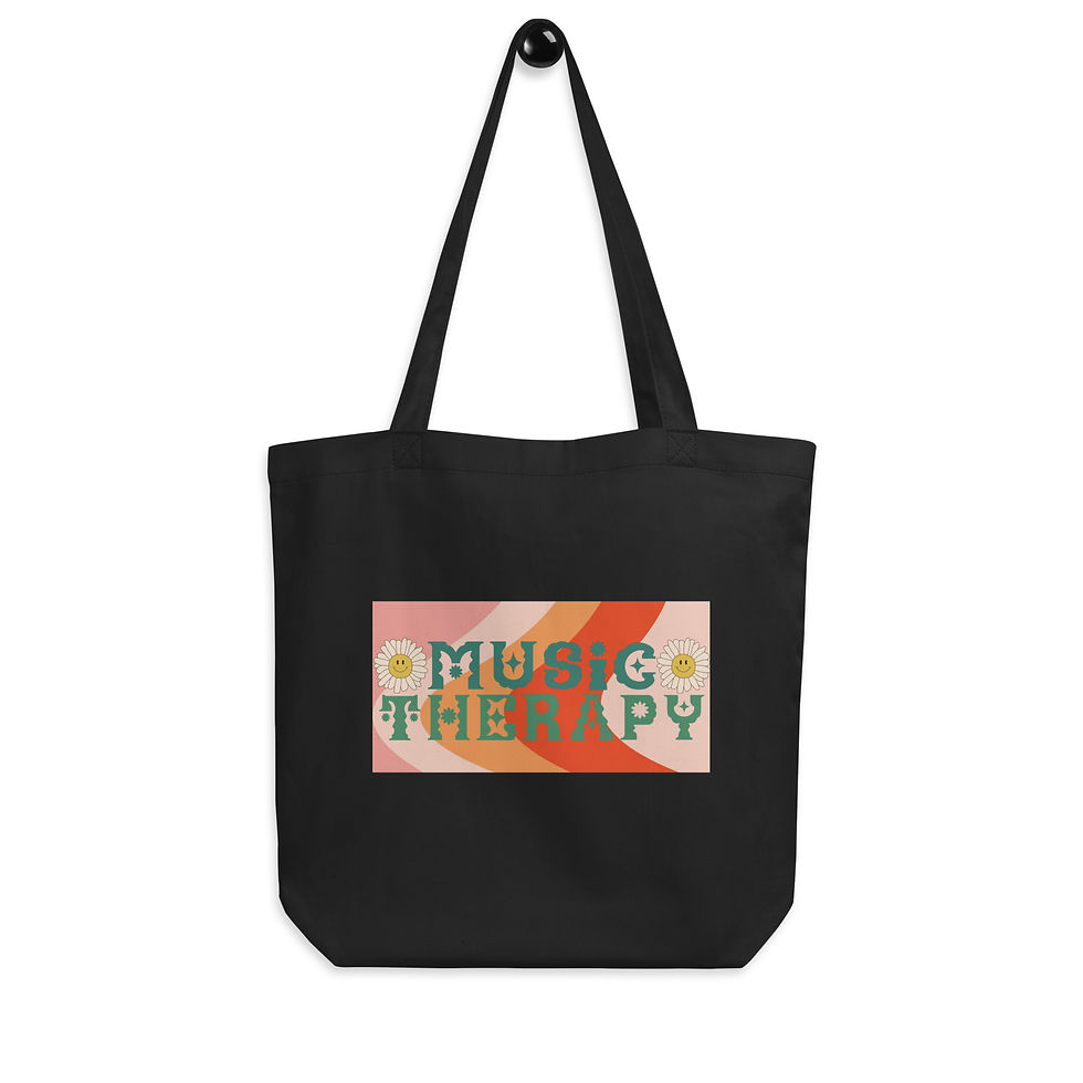 Thumbnail: Music Therapy Groovy With Daisy Eco Tote Bag